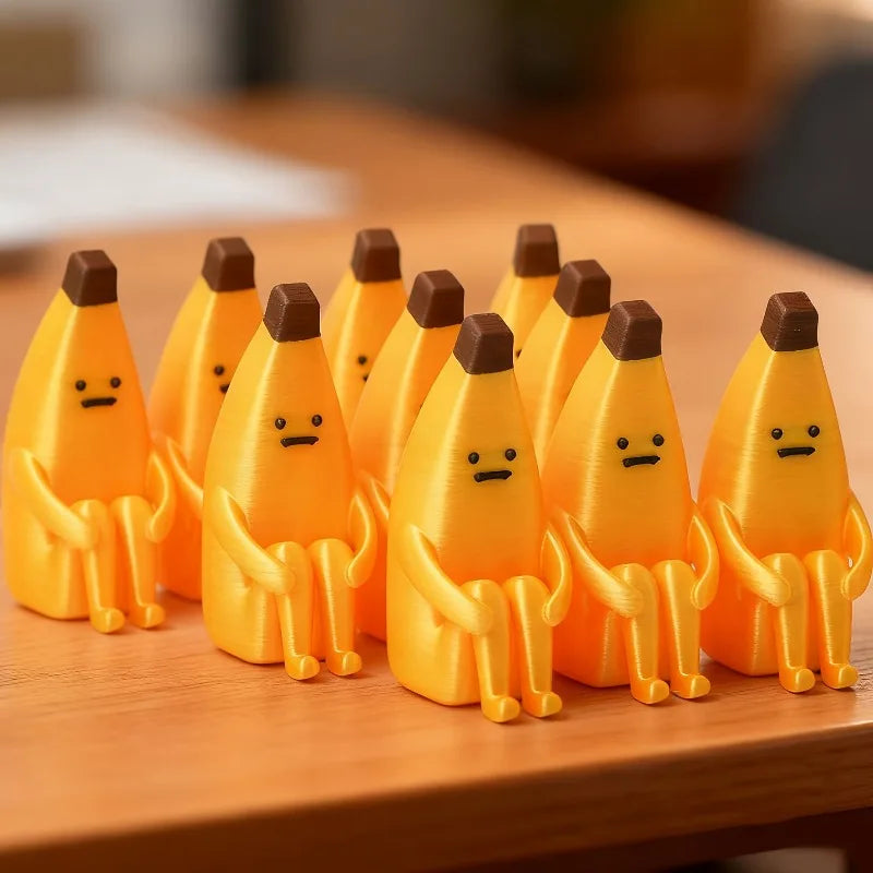 Anxious Banana Decorative Figurine