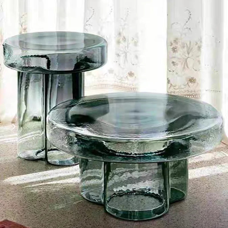 Round Glass Side Coffee Table