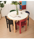 Rey-Style Beech Wood Dining Chair