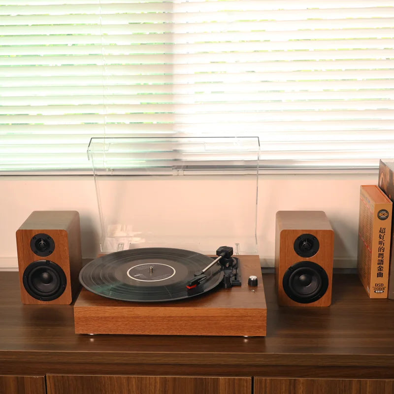CP05 Retro Bluetooth Record Player with Speakers