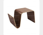 Modern Irregular Wood Side Coffee Table