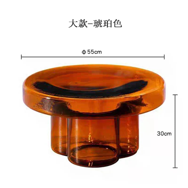 Round Glass Side Coffee Table