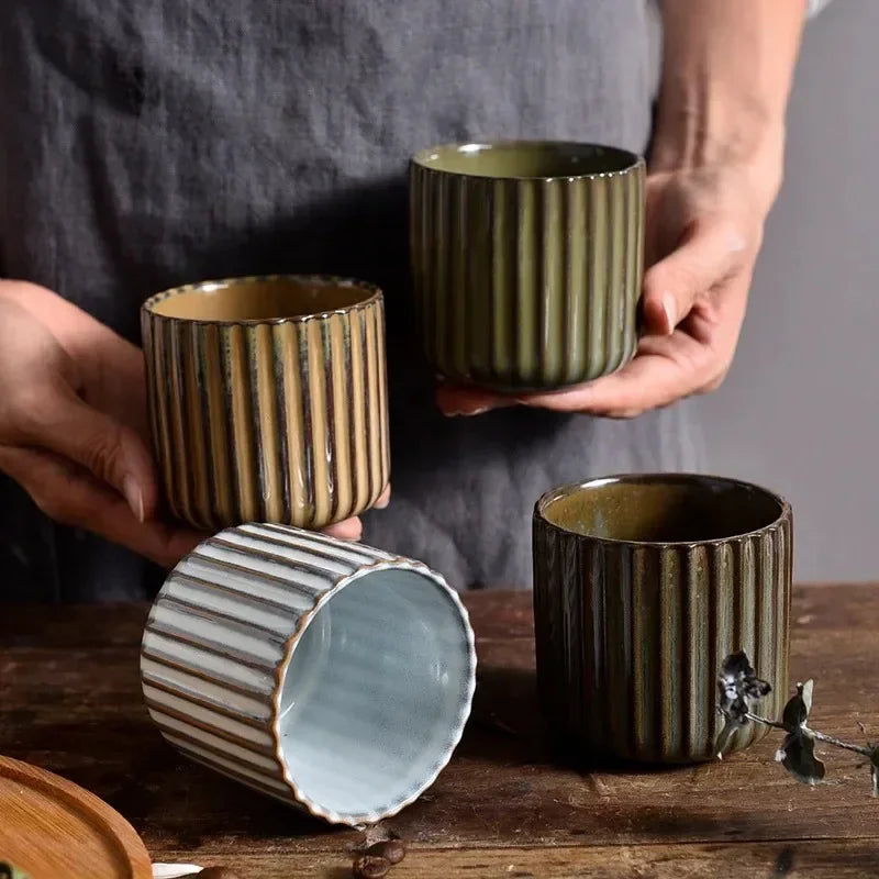 Japanese-Style Retro Ceramic Tea Mug 180ml