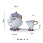 Beauty and the Beast Style Ceramic Teapot & Cup