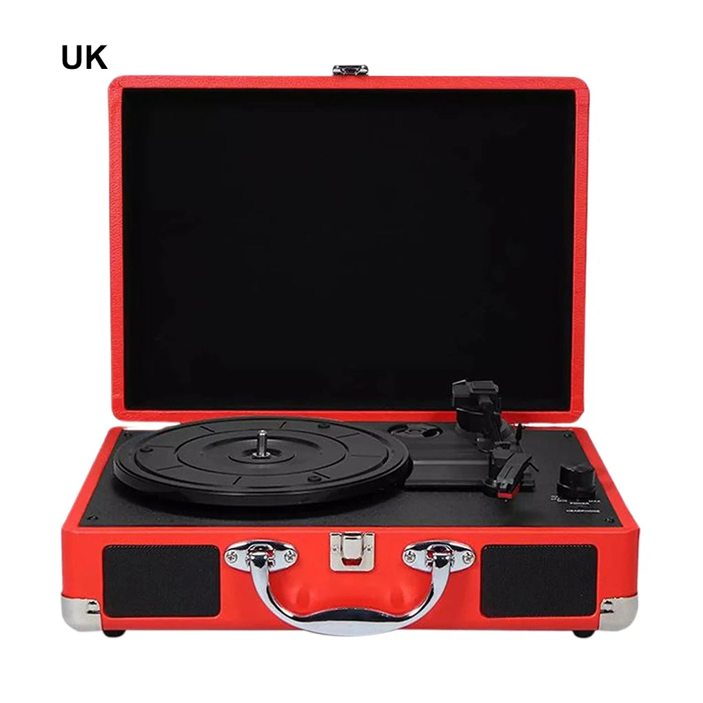 Retro 3-Speed Bluetooth Record Player