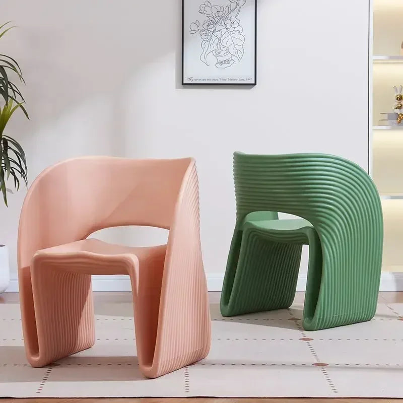 Nordic Shell Threaded Accent Chair