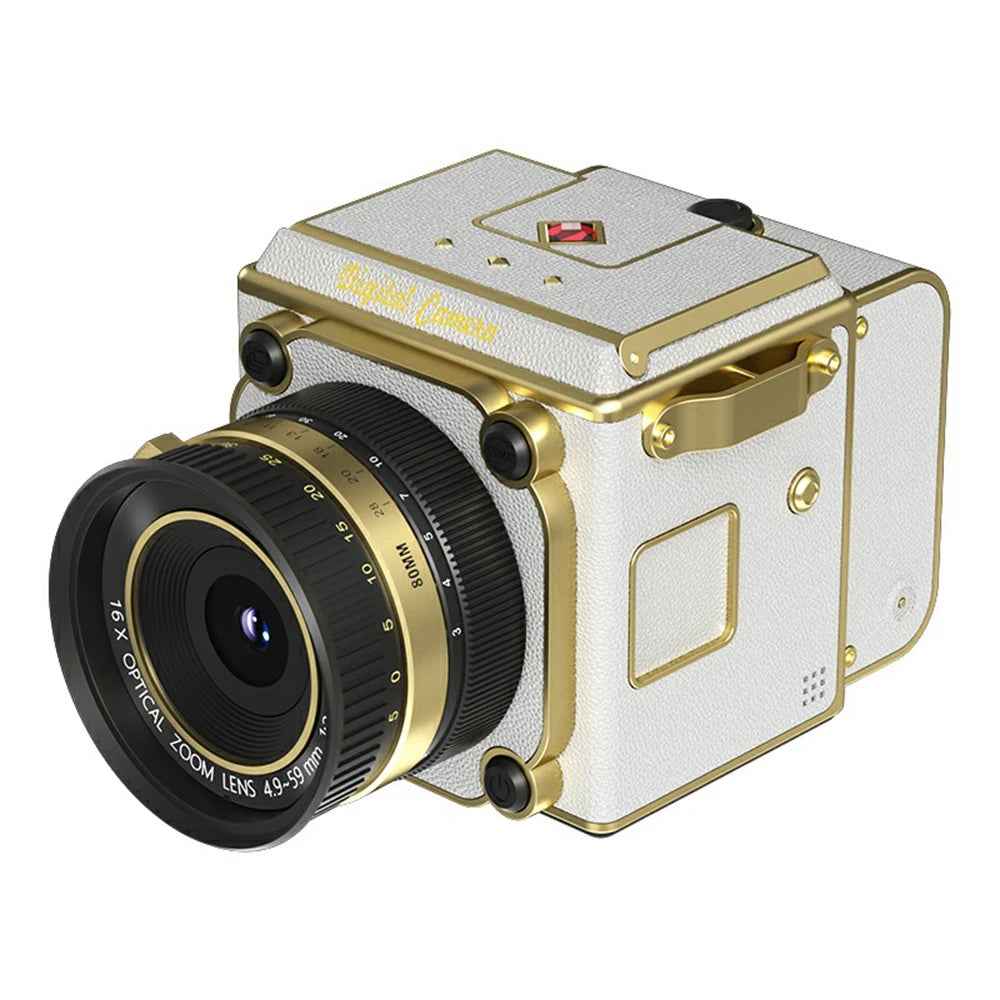Retro 2.7K Compact Digital Camera with 16X Zoom
