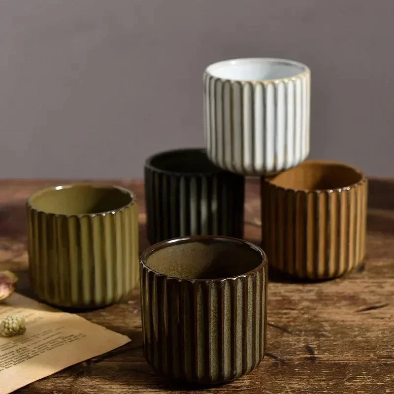 Japanese-Style Retro Ceramic Tea Mug 180ml
