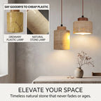 Wabi-Sabi Cave Stone Pendant Light