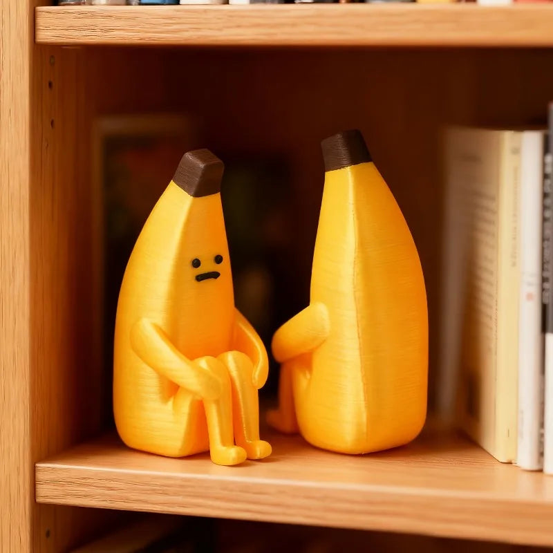 Anxious Banana Decorative Figurine