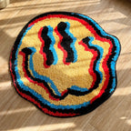 Trippy Smiling Hand-Tufted Area Rug