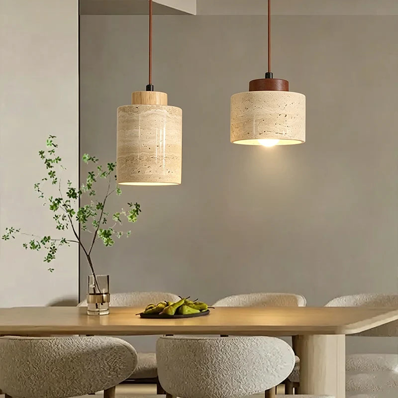 Wabi-Sabi Cave Stone Pendant Light