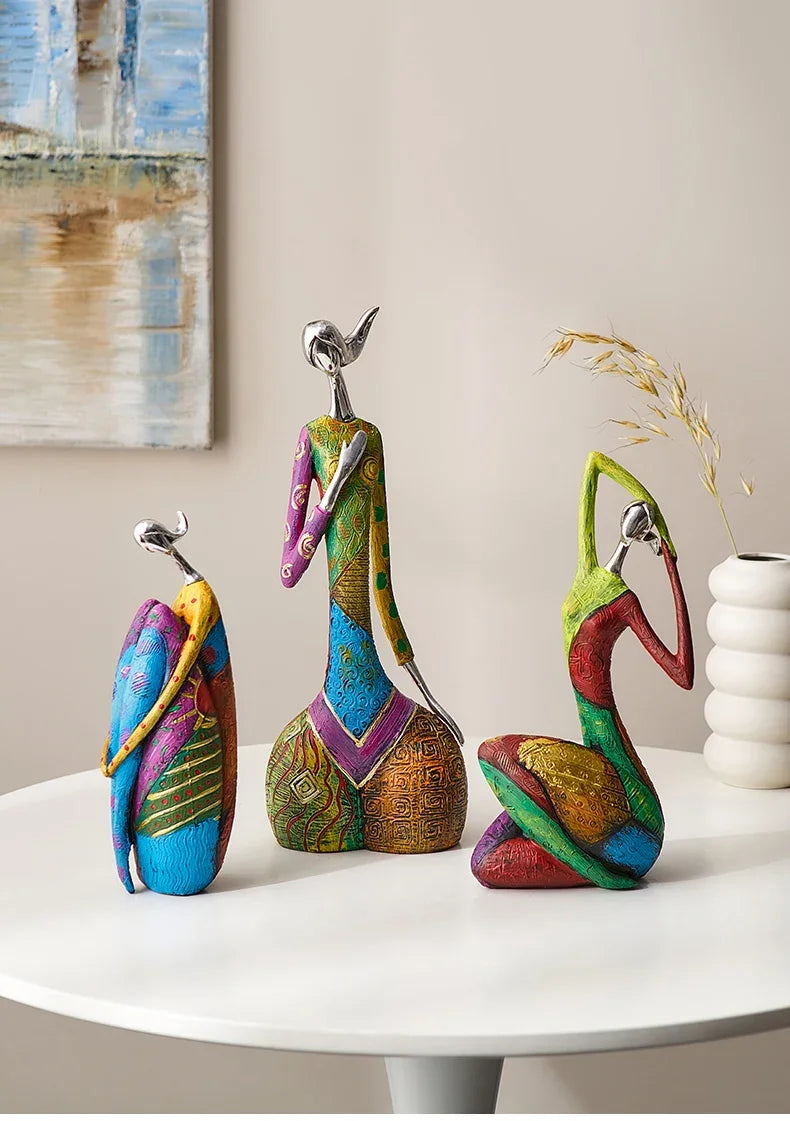 Abstract Love Resin Sculpture