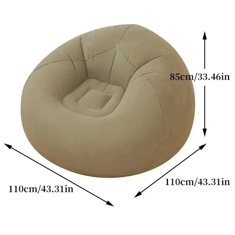 Inflatable Flocked Lounge Chair