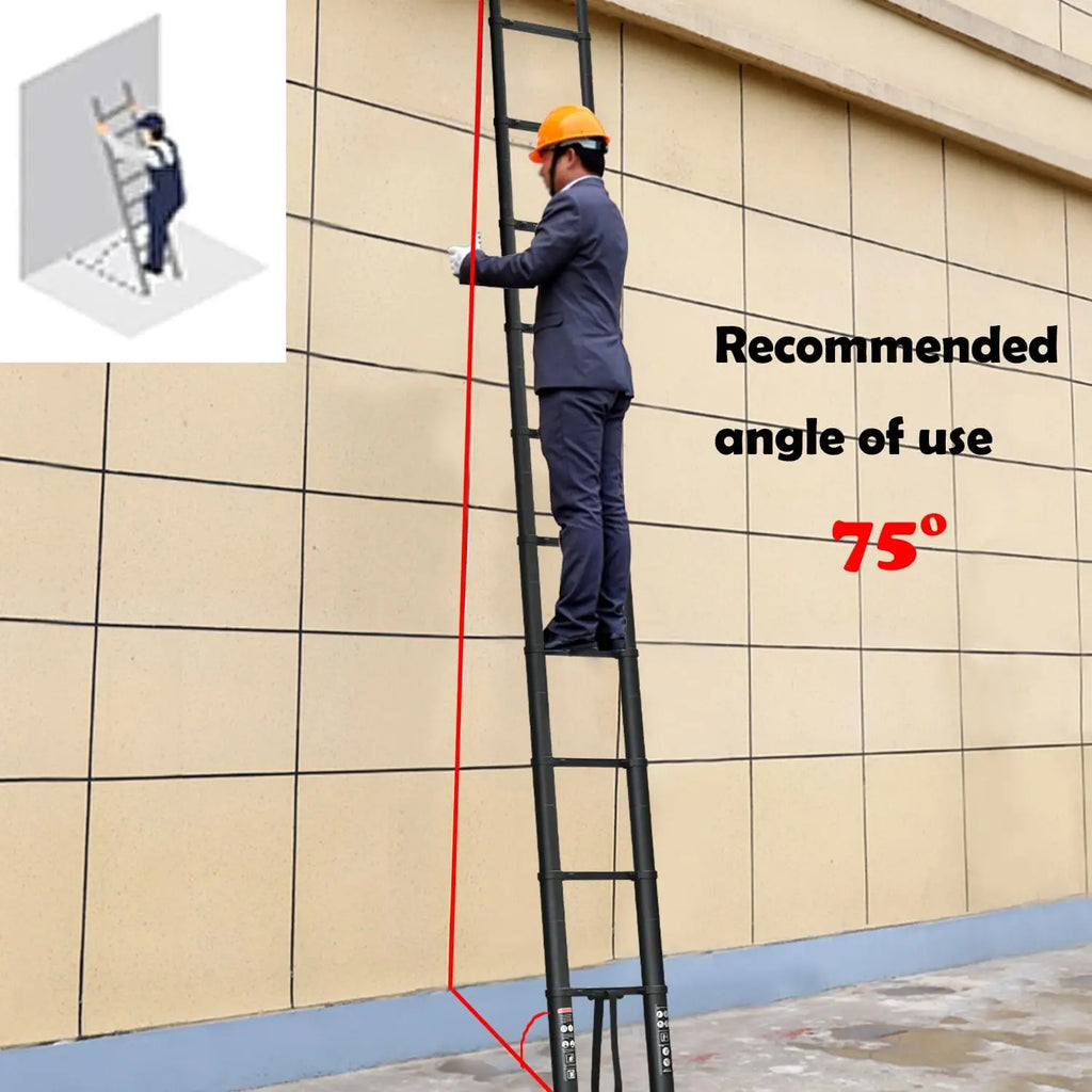 DayPlus 6.2m Telescopic Aluminium Ladder with Hook