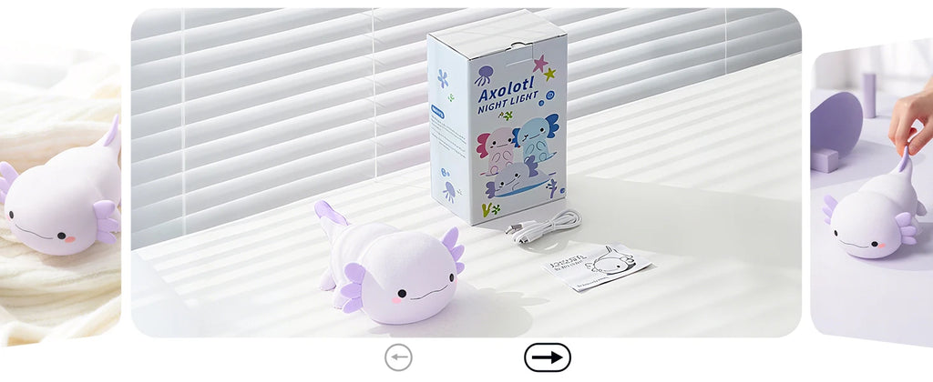 Purple Axolotl Silicone Night Light