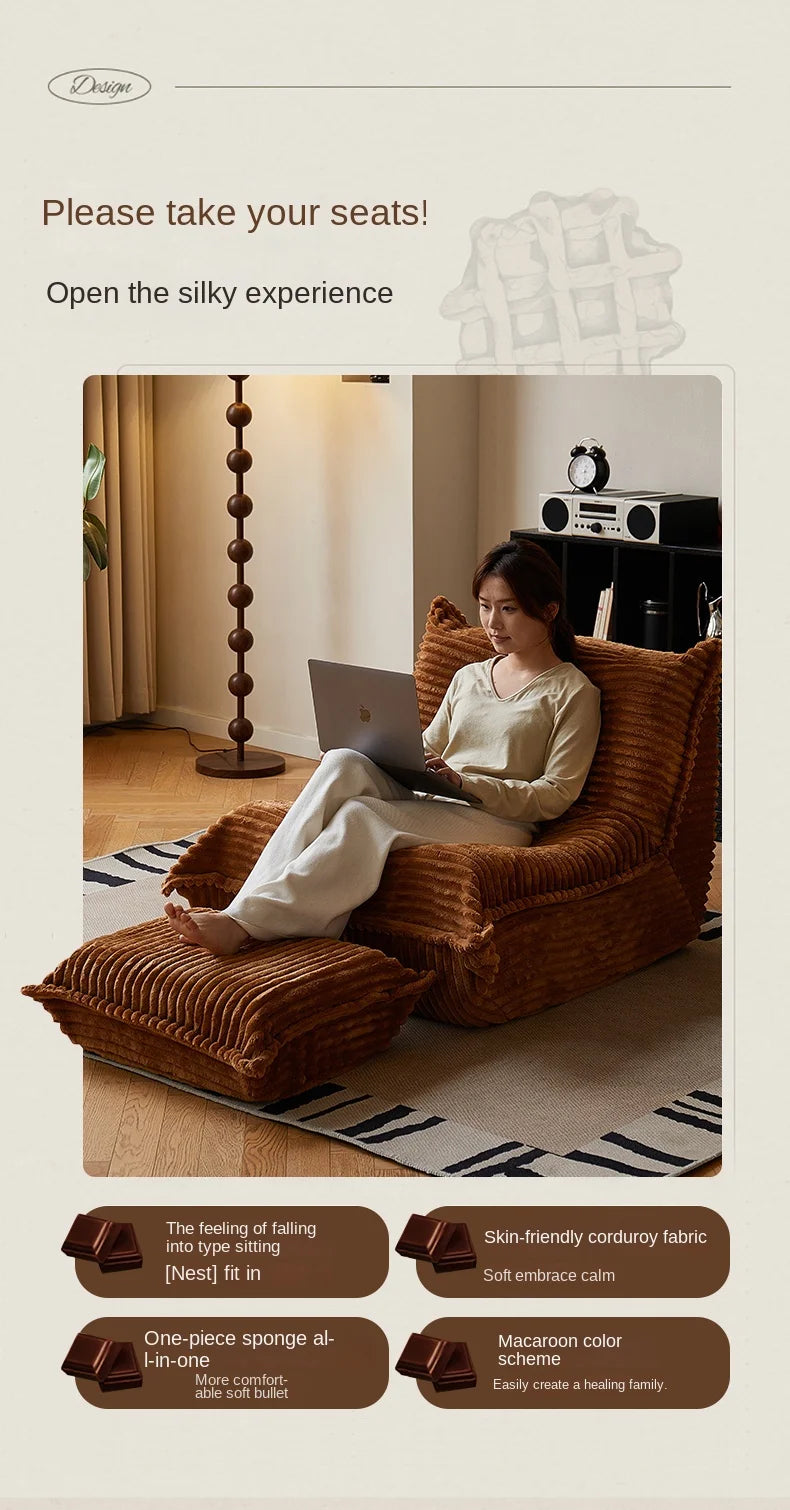 Caterpillar-Style Single Sofa Bed