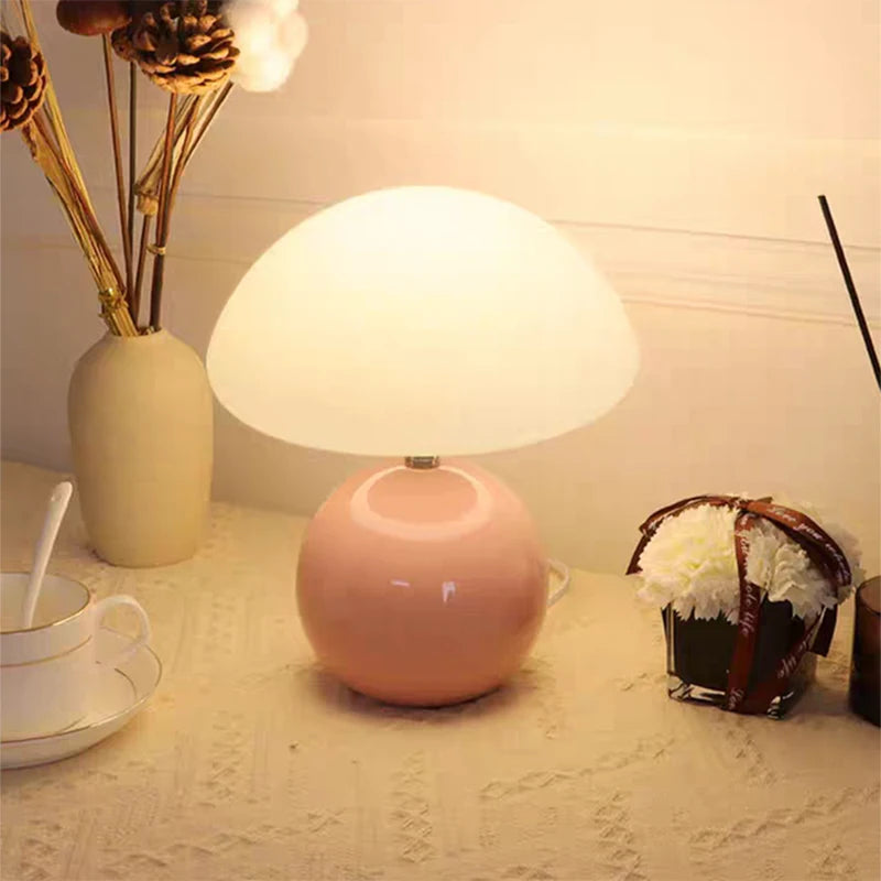 Ceramic Mushroom Table Lamp