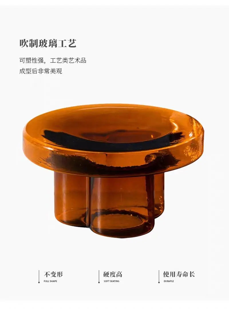 Round Glass Side Coffee Table