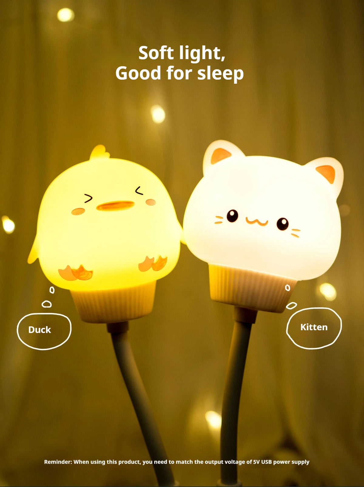 USB Cartoon Animal LED Night Light