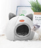 Removable Cushion Cozy Cat Cave Bed