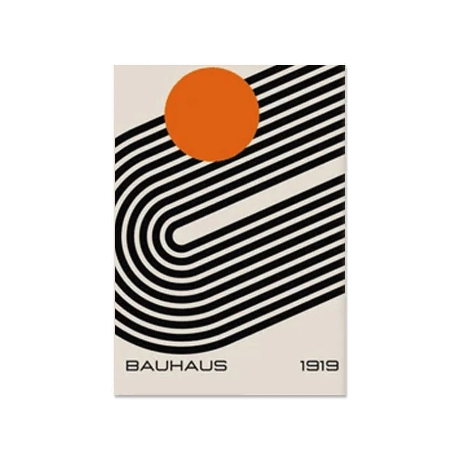 Bauhaus Geometric Canvas Wall Art