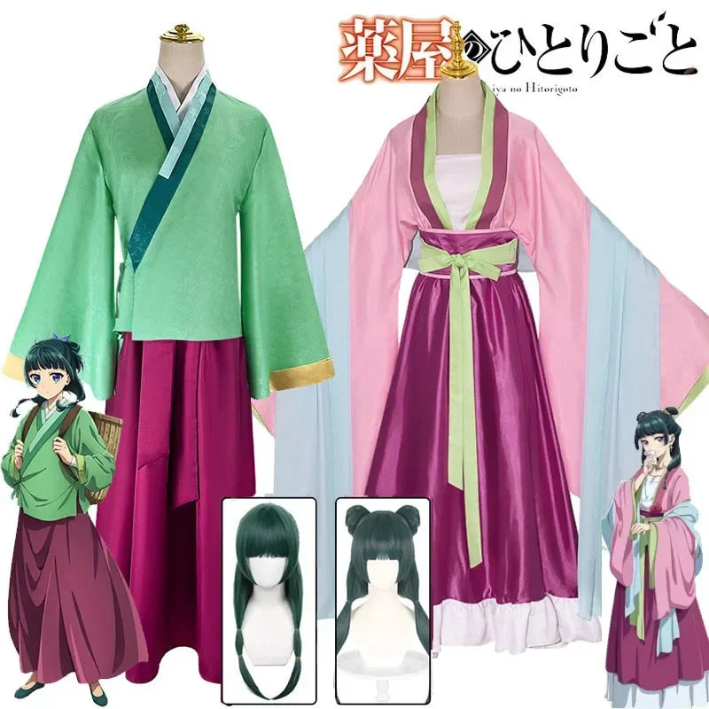 Mao Mao Style Anime Cosplay Costume & Wig Set