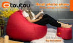 Filled 70 cm Cotton-Linen Bean Bag Chair