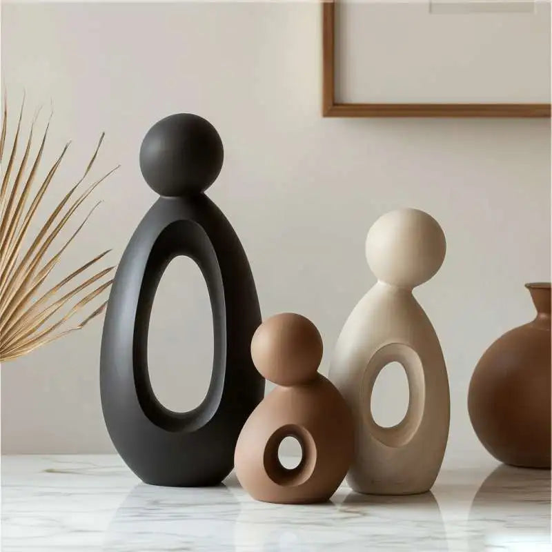 Modern Family Resin Sculpture