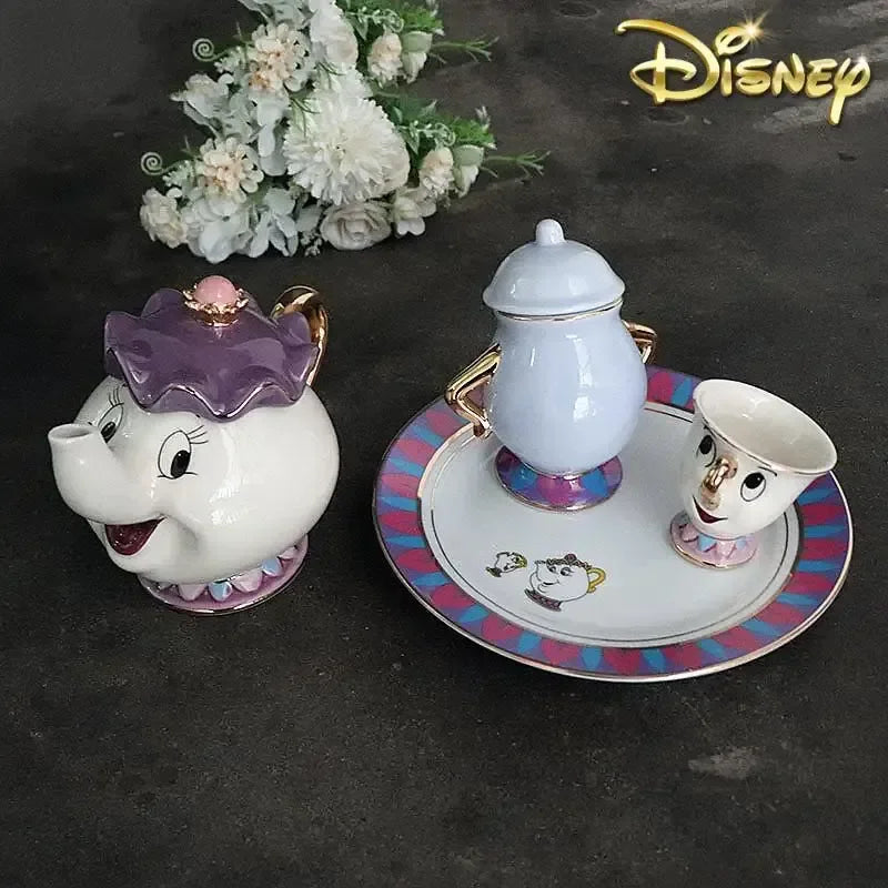 Beauty and the Beast Style Ceramic Teapot & Cup