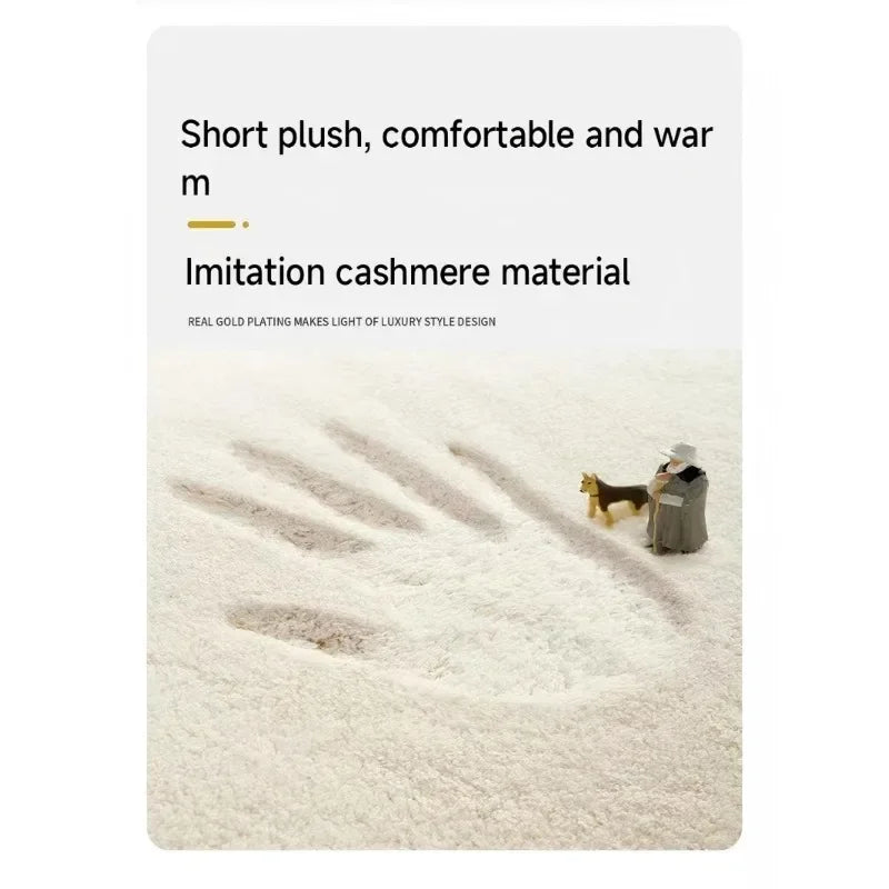 Cartoon Panda Imitation-Cashmere Floor Mat