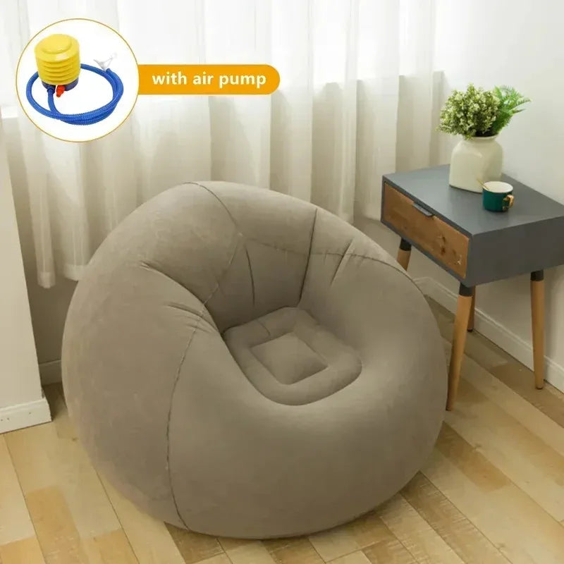 Inflatable Flocked Lounge Chair