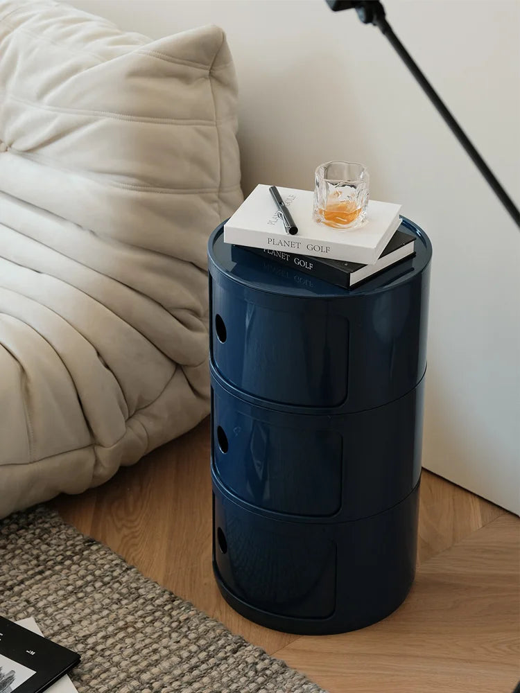 Modular Round Plastic Nightstand