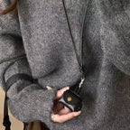 Retro Mini Leather Bag Pendant Necklace