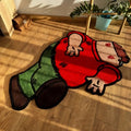 VIKAMA Cartoon Non-Slip Flannel Area Rug