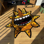 VIKAMA Creative Sun-Shaped Area Rug