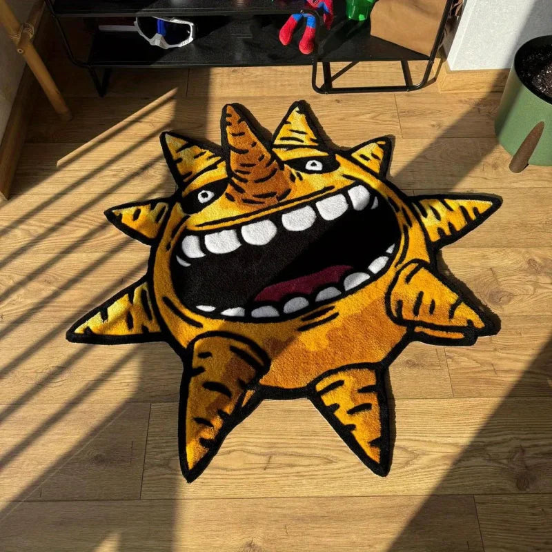 VIKAMA Creative Sun-Shaped Area Rug
