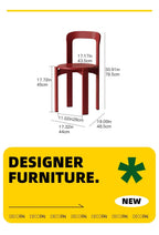 Rey-Style Beech Wood Dining Chair
