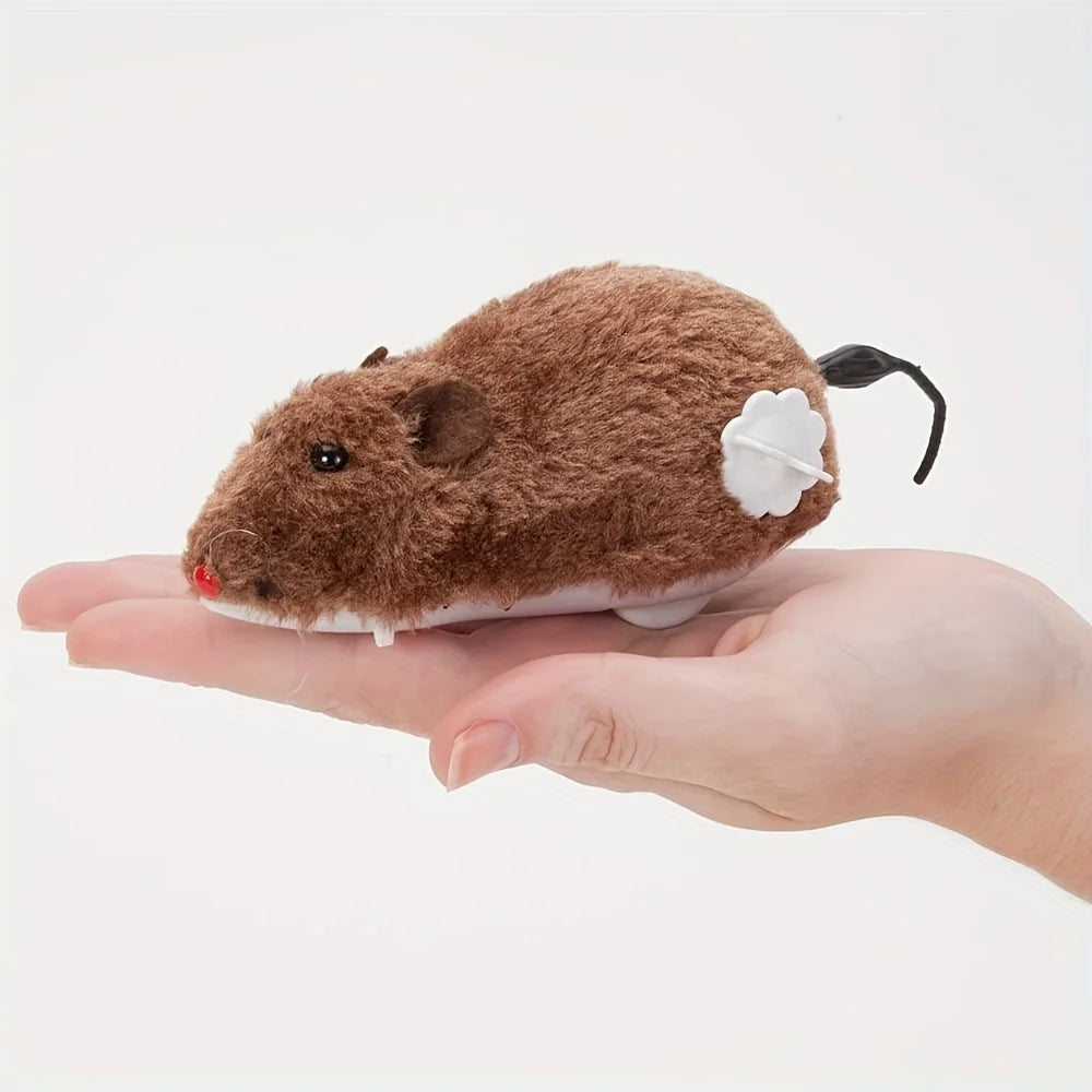 Wind-Up Plush Mouse Cat Toy