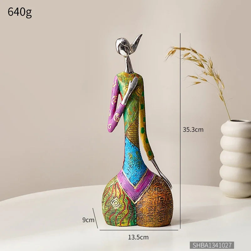 Abstract Love Resin Sculpture