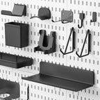 No-Drill Gaming Pegboard Wall Organizer