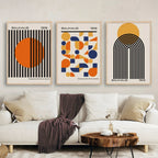 Bauhaus Geometric Canvas Wall Art