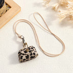 Retro Mini Leather Bag Pendant Necklace