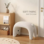 Cute Animal Plush Ottoman Stool