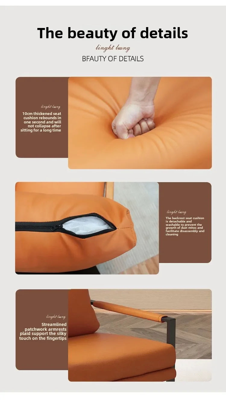Modern Metal Frame Lounge Chair