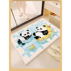 Cartoon Panda Imitation-Cashmere Floor Mat