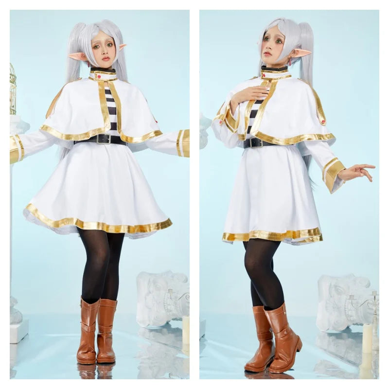 Frieren Fantasy Anime Cosplay Costume & Wig Set