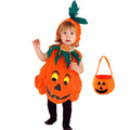 Kids Pumpkin Halloween Costume with Hat