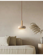 Wabi-Sabi Circular Stone Pendant Light
