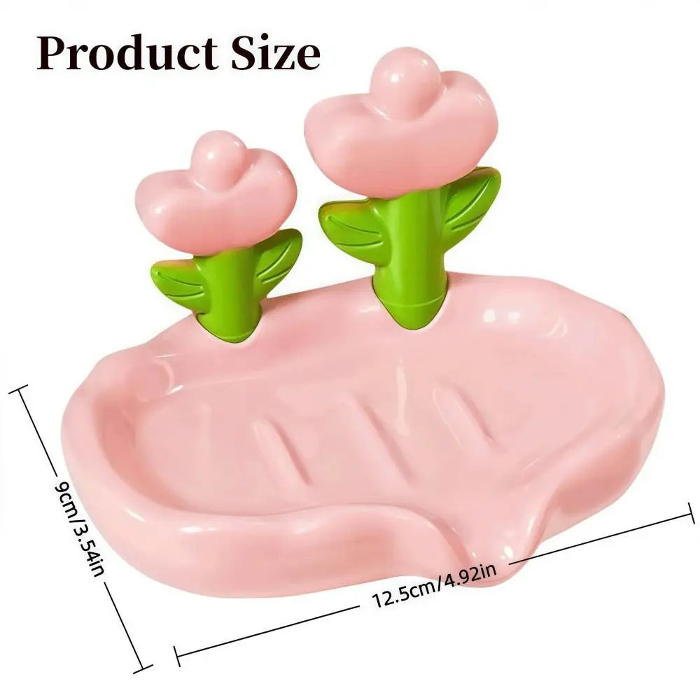 Tulip Self-Draining Soap Dish